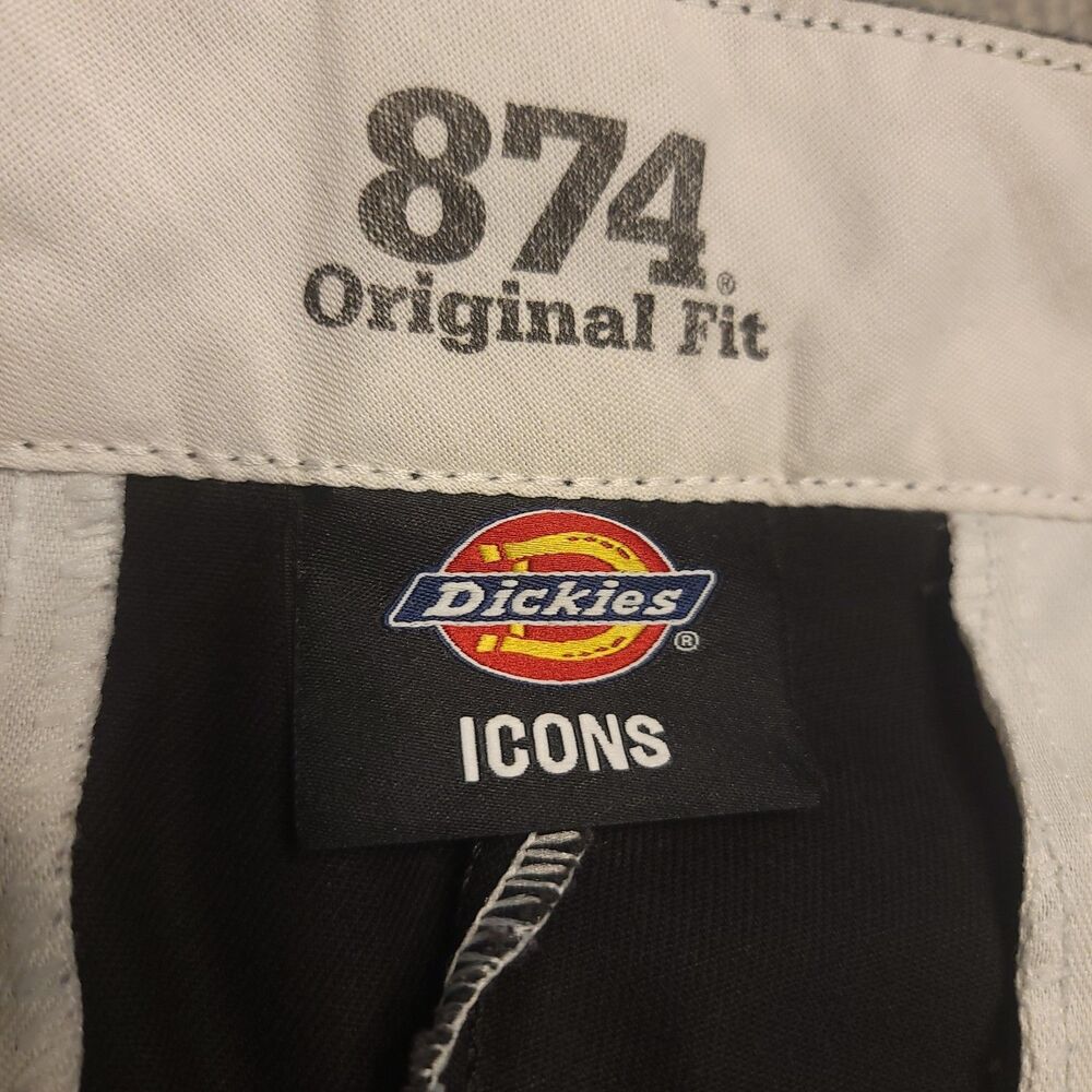 Dickies 874 Original Fit Mens Size 30x32 Work Pants Black Flat Front - Picture 3 of 10